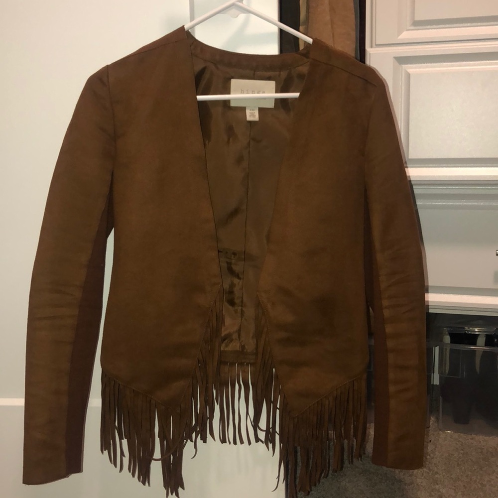 Suede fringe blazer. No signs of wear.